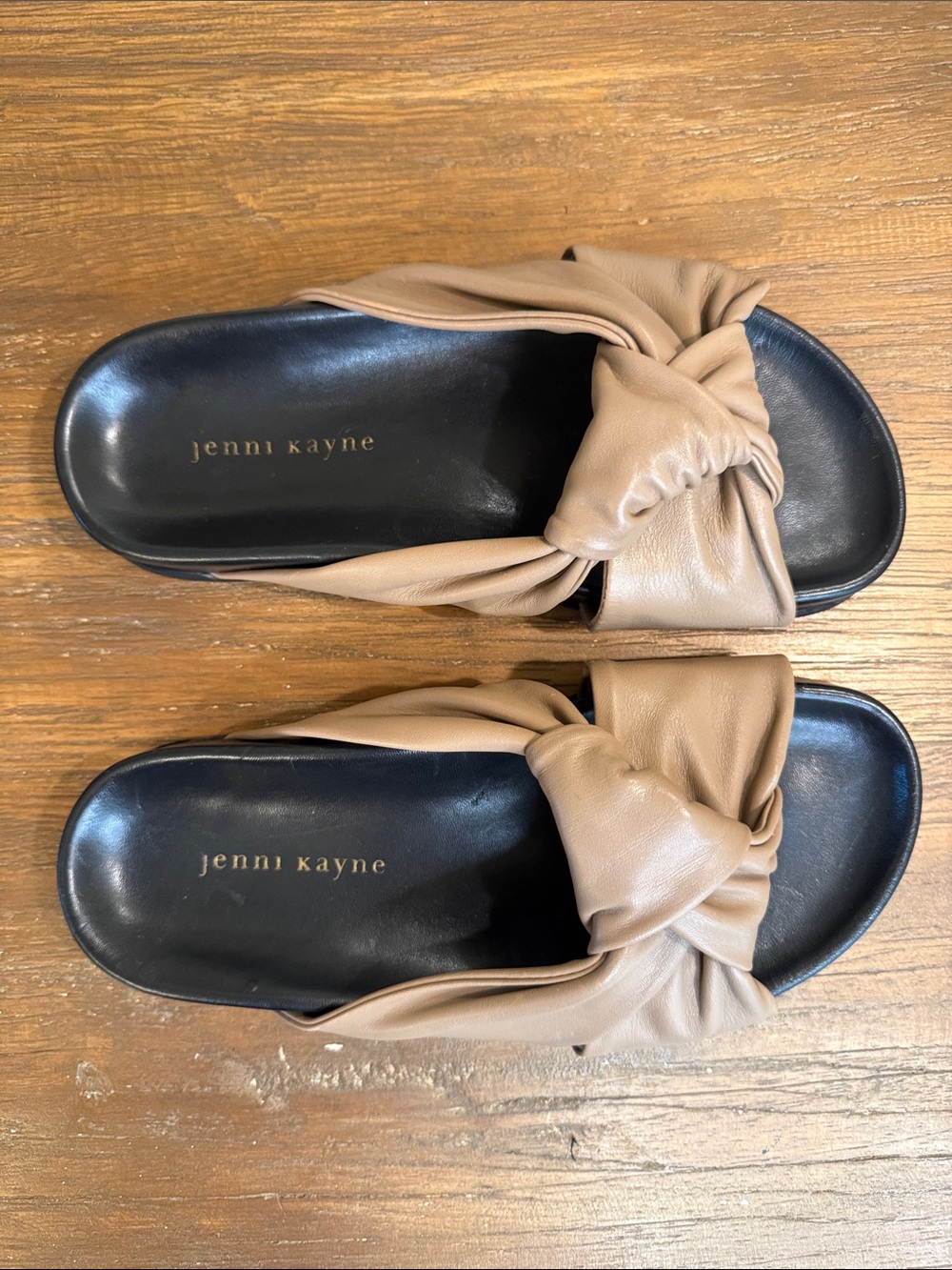 Jenni Kayne Knotted Leather Slide Sandal